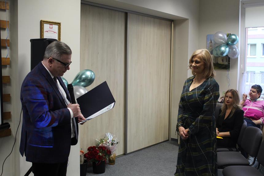 1 Zastpca Burmistrza Miasta i Gminy Gryfino wygaszajcy podzikowania do Kierownik DS w Gryfinie Copy